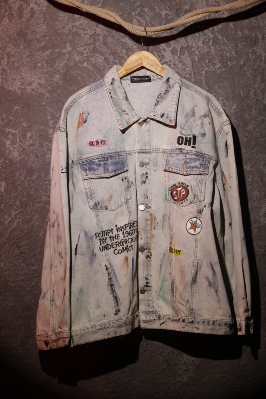 Ink Riot Graffiti Denim Jacket