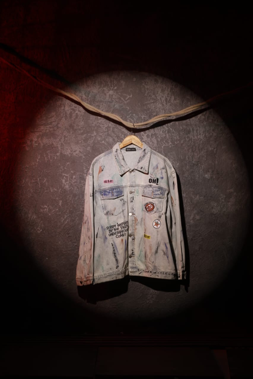Ink Riot Graffiti Denim Jacket