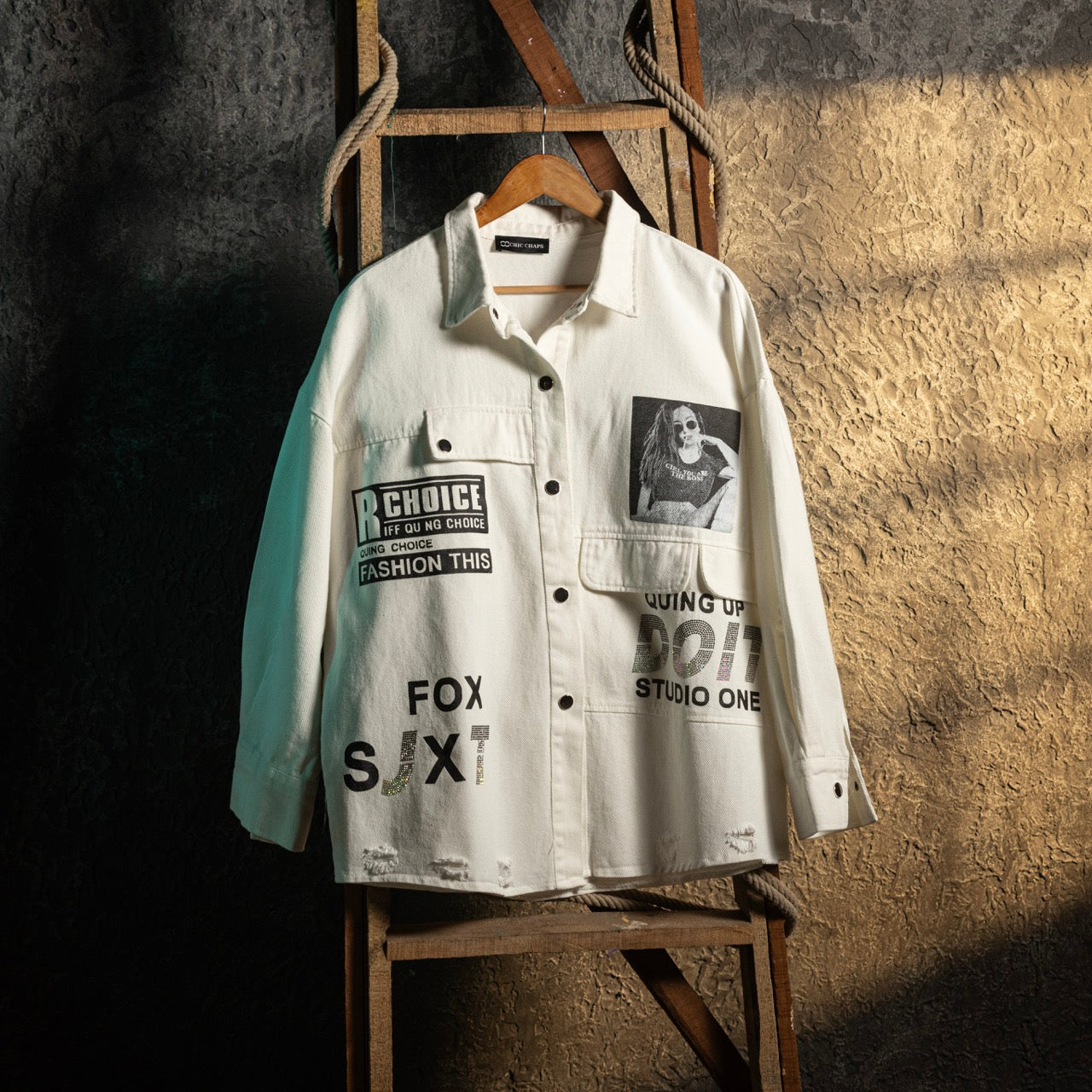 Monochrome Muse Shirt Dress