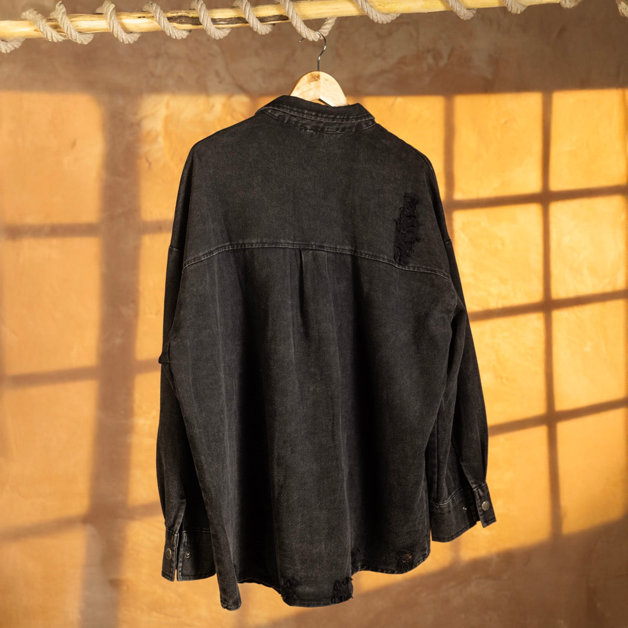 Monochrome Muse Shirt Dress