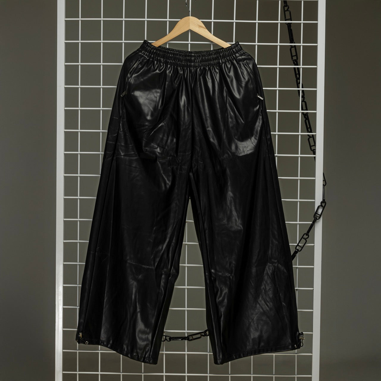 Satin Rouge Knot Pants