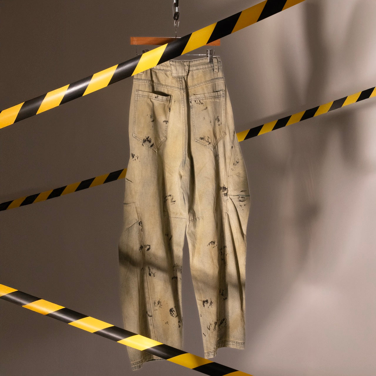 Sage Rust Graffiti Denim