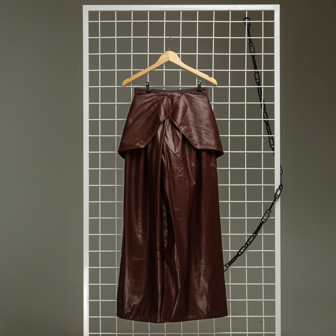 Satin Rouge Knot Pants