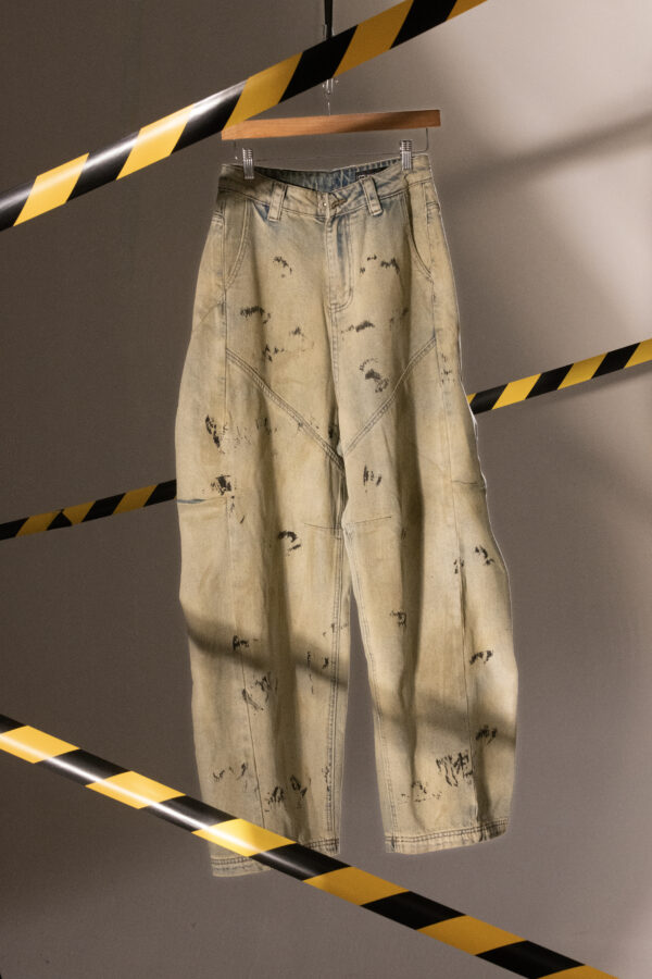 Sage Rust Graffiti Denim - Image 4