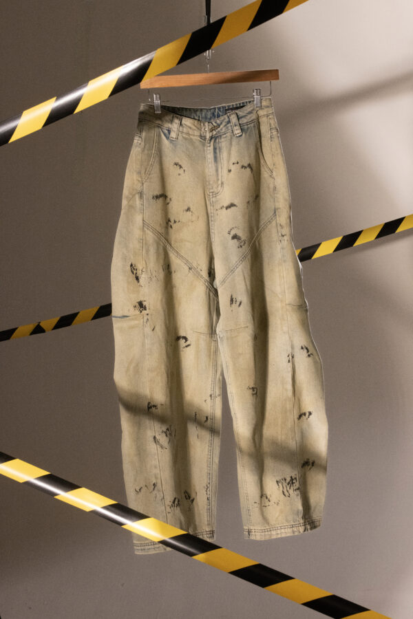 Sage Rust Graffiti Denim - Image 6
