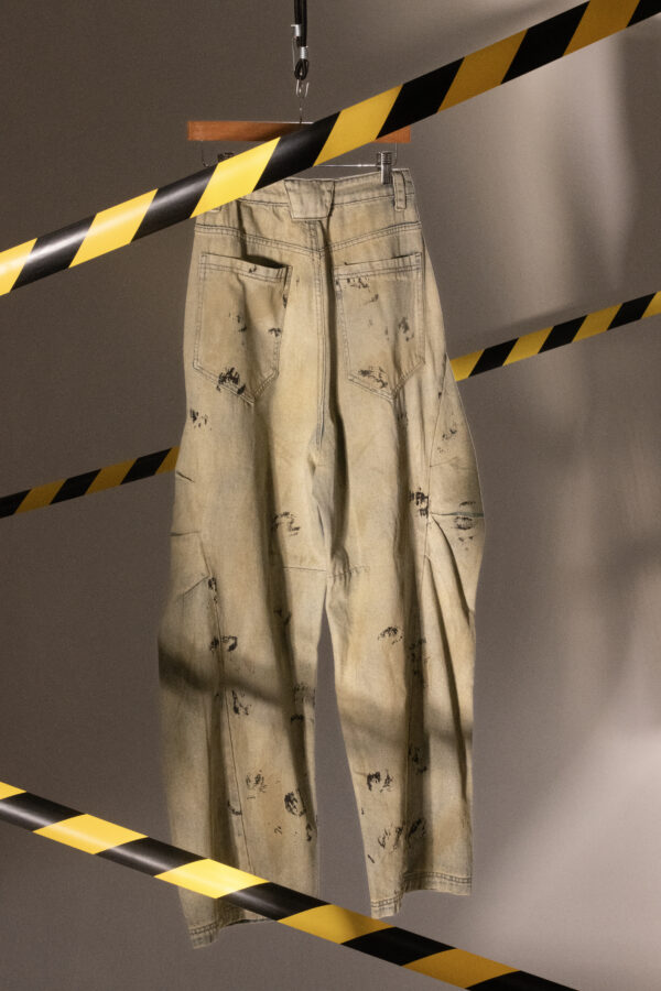 Sage Rust Graffiti Denim