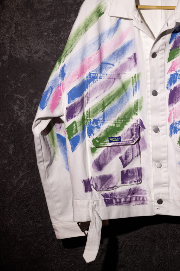 Paintwave Canvas Jacket - Image 7