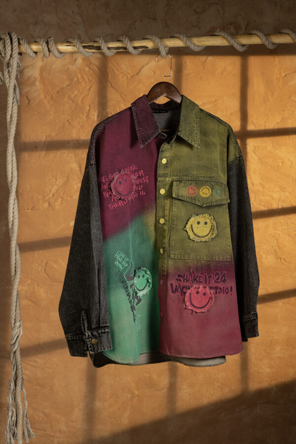 Graffiti Fade Block Jacket 8116