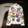 canvas bloom embroidered jacket