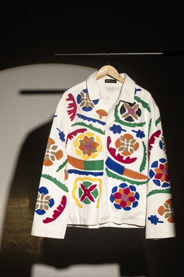 Canvas Bloom Embroidered Jacket