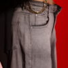 shadow slash ruche denim