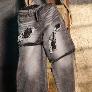 obsidian fade cargo denims (for winters)